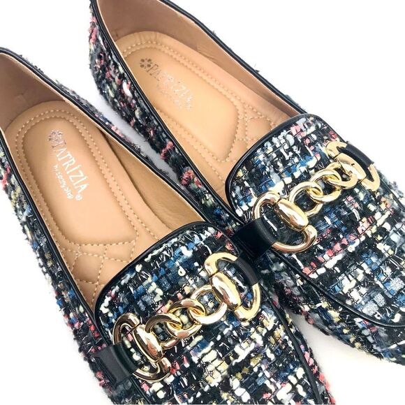 Patrizia Spring Step CHANELLO Multicolored Sparkle Tweed Knit knot Loafer - Picture 5 of 15